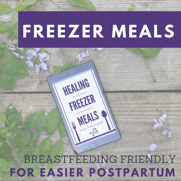 Making pre baby freezer meals? Make freezer meals that actually support breastfeeding and healing. 12 recipes with leftover suggestions and a grocery shopping list!