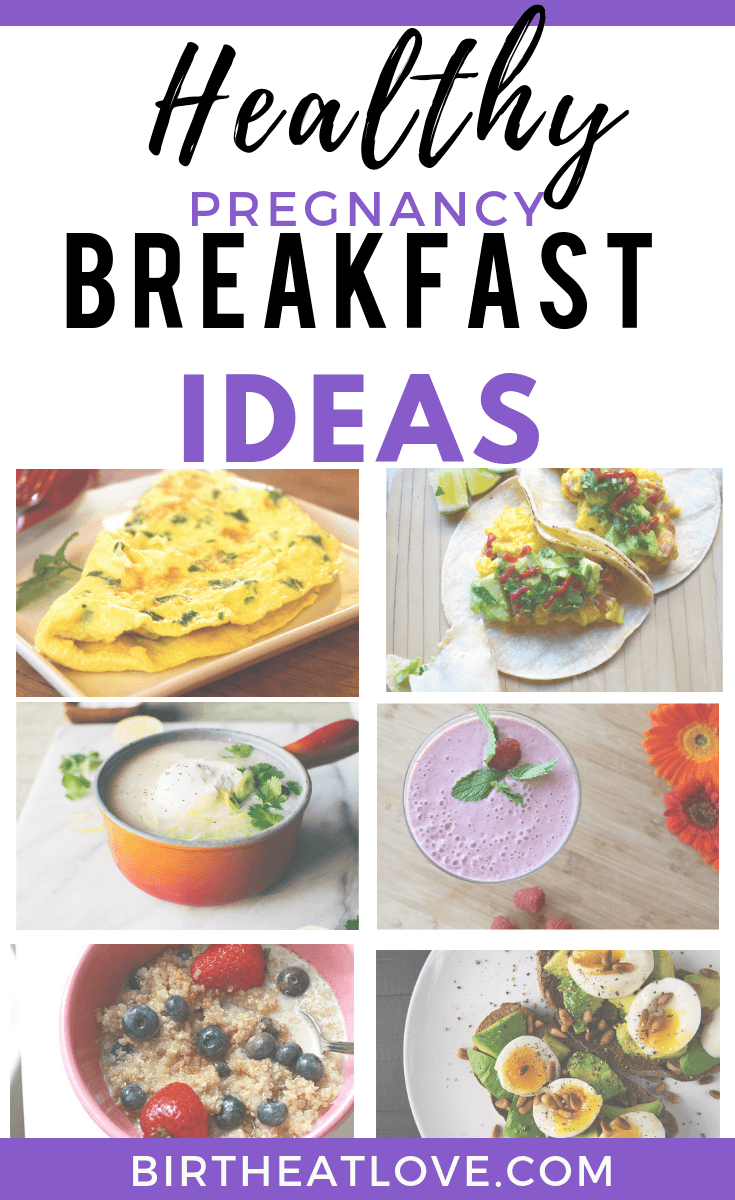 Healthy pregnancy breakfast ideas to help you have more energy. Clean eating recipe ideas to add to your healthy pregnancy diet based on the best foods to eat during pregnancy to grow a healthy baby. 