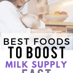 Milk supply low? Quickly increase your milk supply with these lactation foods. Add these 11 food to your breastfeeding diet today! Recipes and product ideas to increase breast milk.