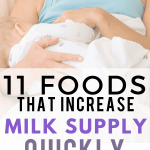 Increase milk supply QUICKLY with by adding these 11 foods to your breastfeeding diet. #breastfeeding
