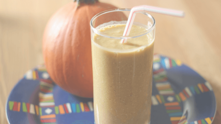 Pumpkin lactation smoothie to increase milk supply.
