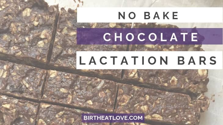 no bake chocolate lactation bars recipe