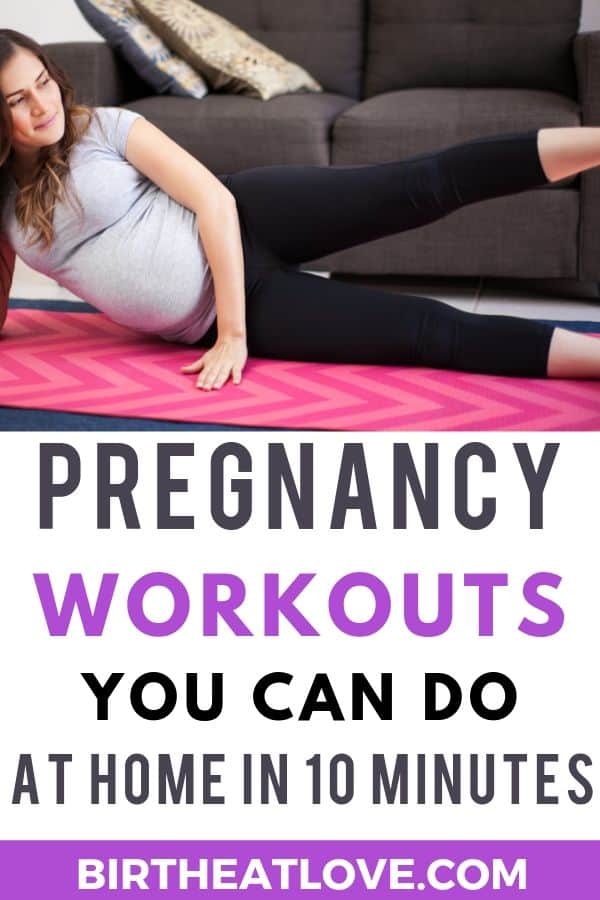 pregnancy workout at home