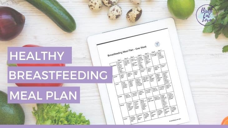 healthy breastfeeding meal plan
