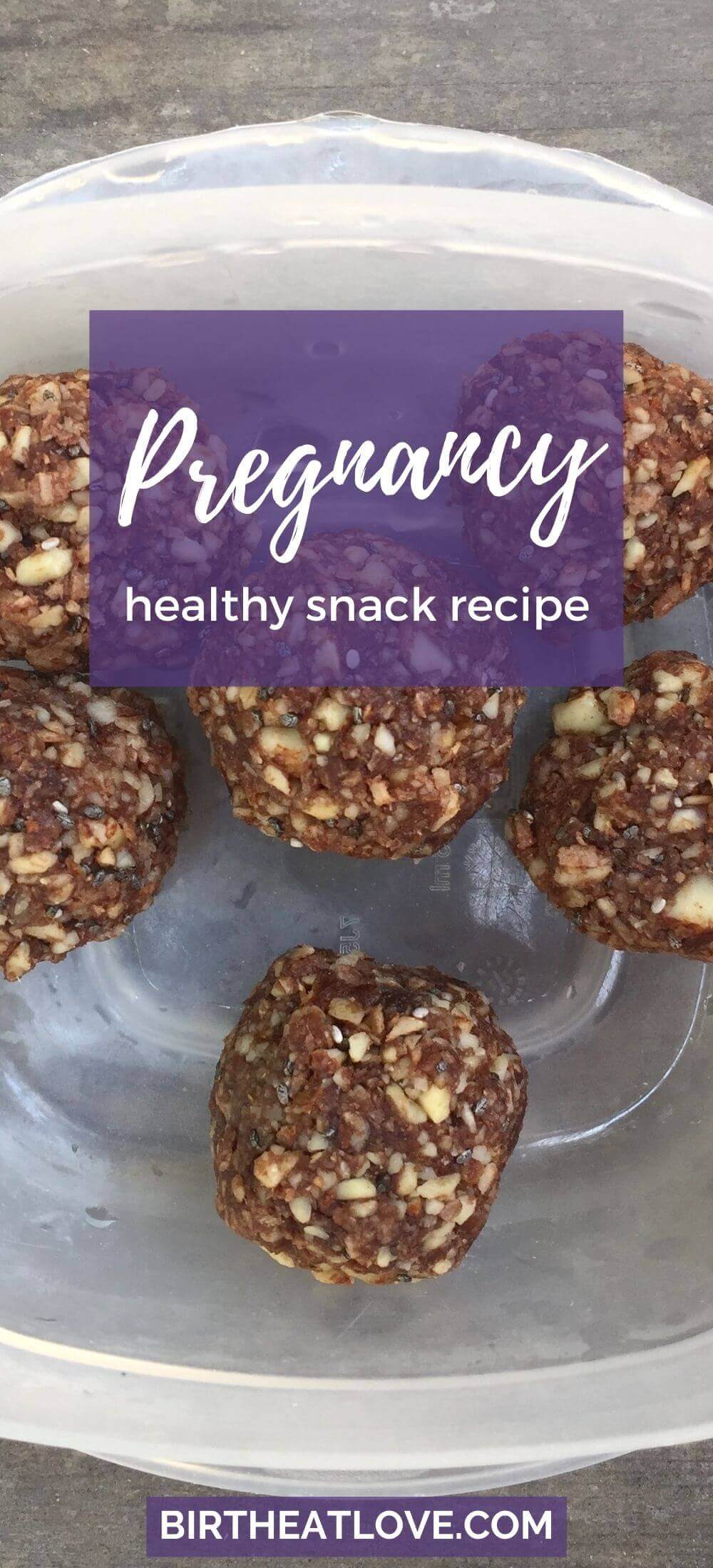 {Pregnancy Energy Balls} No Bake Date Ball Recipe for Pregnancy Birth Eat Love
