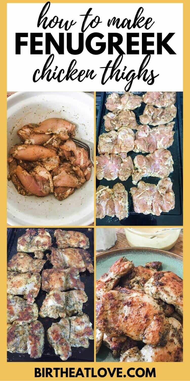 Grilled Fenugreek Chicken Thighs Recipe Birth Eat Love