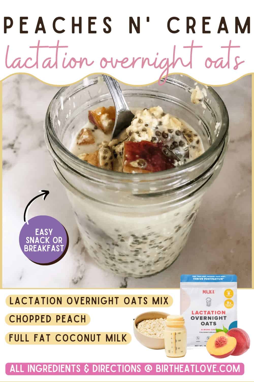 5 Lactation Overnight Oats Recipes for Breastfeeding Moms Birth Eat Love