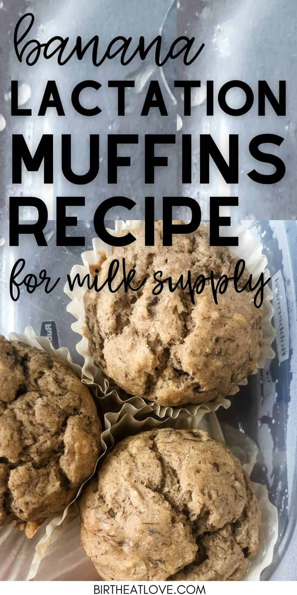 Banana Lactation Muffins (dairy free + gluten free) Birth Eat Love