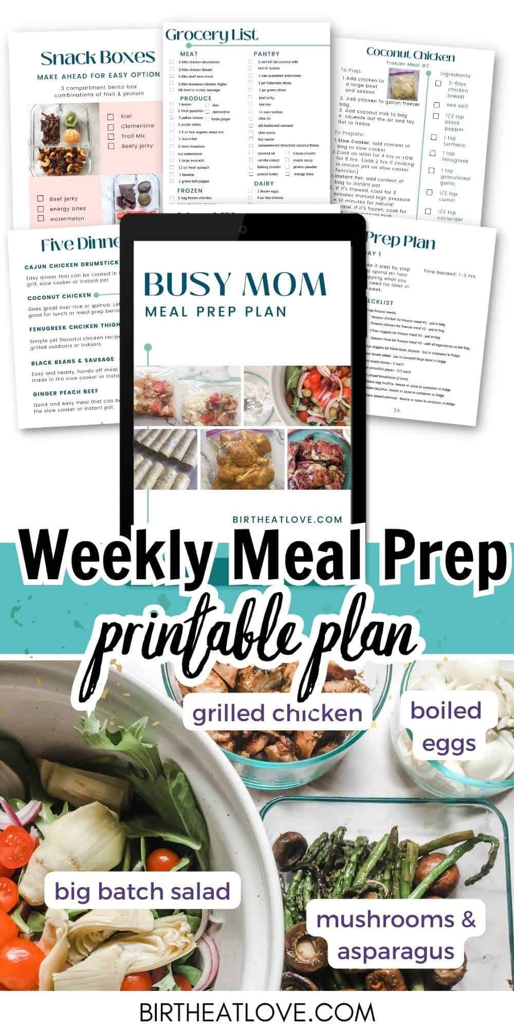 Busy Mom Meal Prep - Birth Eat Love