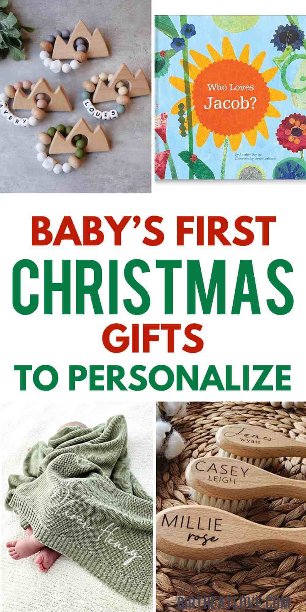 15 Personalized Baby Christmas Gifts (Handcrafted with Love) Birth