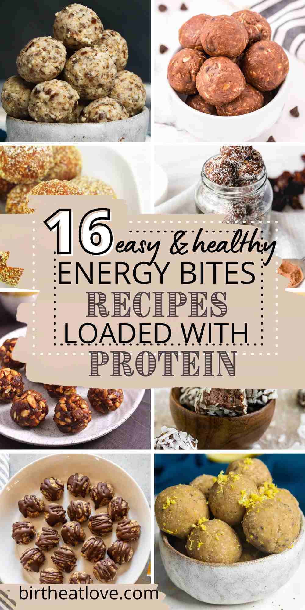 16 Energy Bite Recipes (Easy Healthy No Bake Snacks) Birth Eat Love